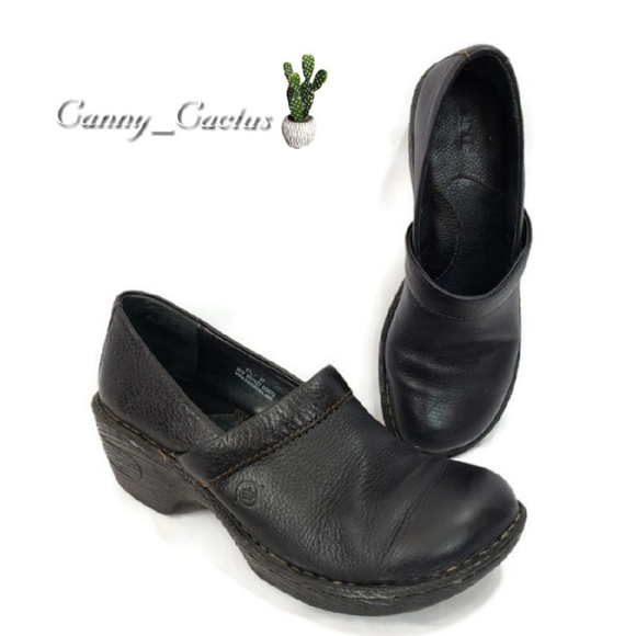 Born Shoes - Born black leather clogs size 6.5